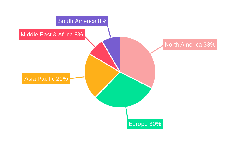 Cheese Flavored Salty Snacks Market Share by Region - Global Geographic Distribution