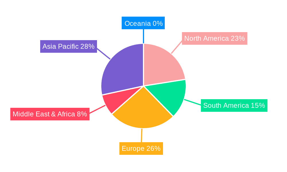 Chelated Iron Fertilizers Market Share by Region - Global Geographic Distribution