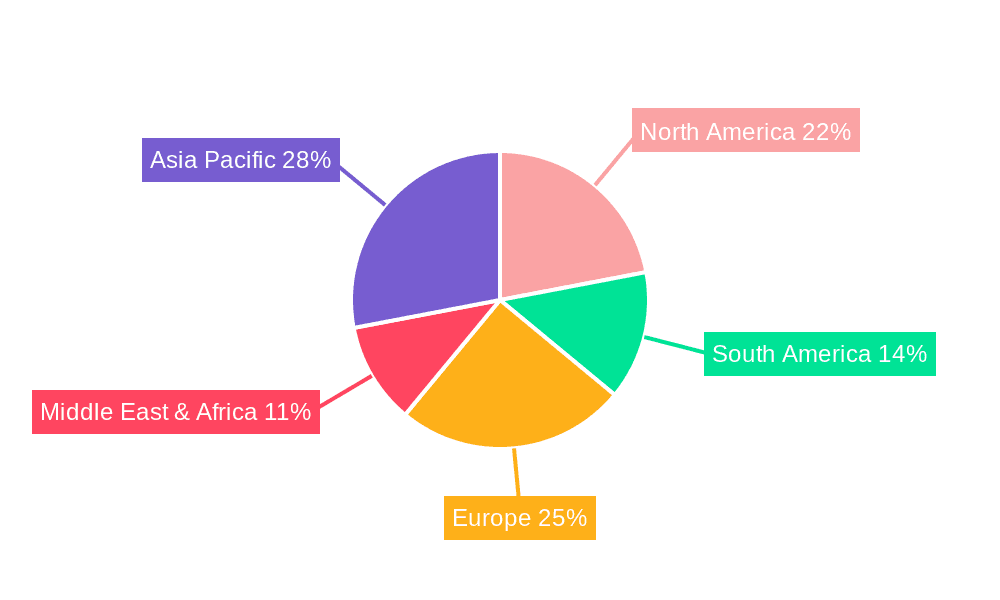 Chemical Flocculant Market Share by Region - Global Geographic Distribution