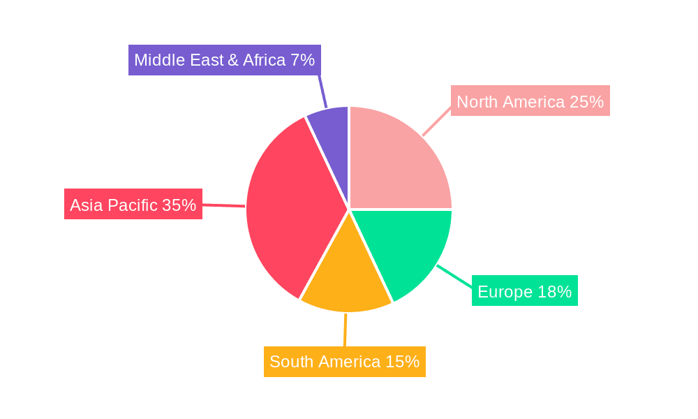 Chemical Grade Lithium Concentrate Market Share by Region - Global Geographic Distribution