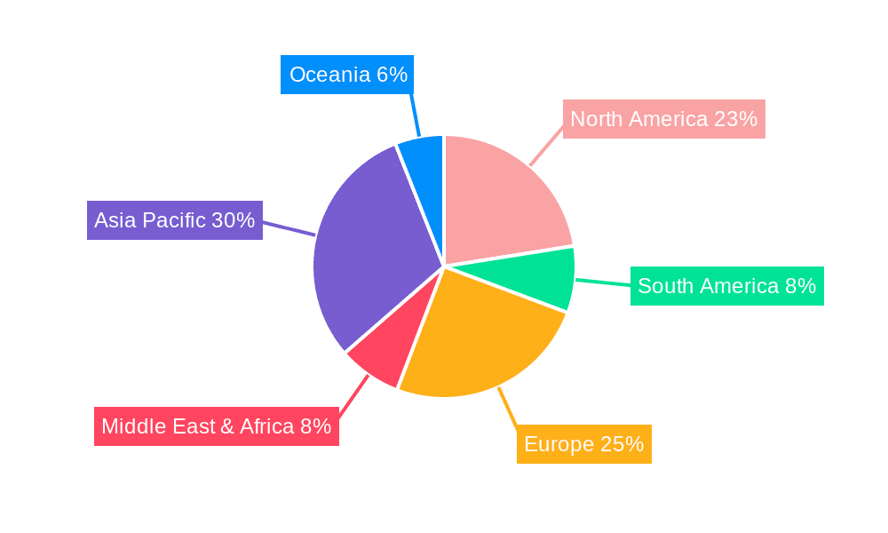 Chemical Transportation Seal Market Share by Region - Global Geographic Distribution