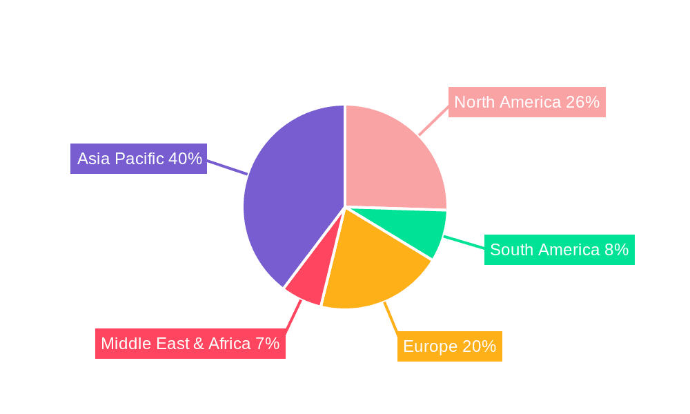 Chemically-strengthened and Sapphire Glass Market Share by Region - Global Geographic Distribution