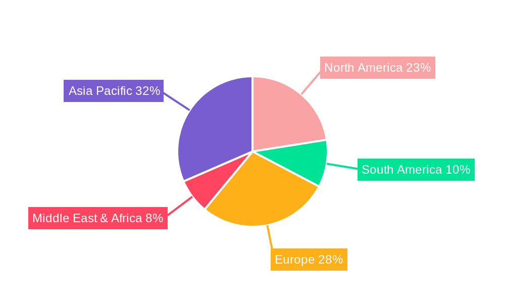 Children Clothing Market Share by Region - Global Geographic Distribution