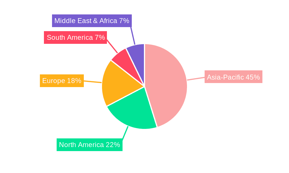 Chlor Alkali Market Market Share by Region - Global Geographic Distribution