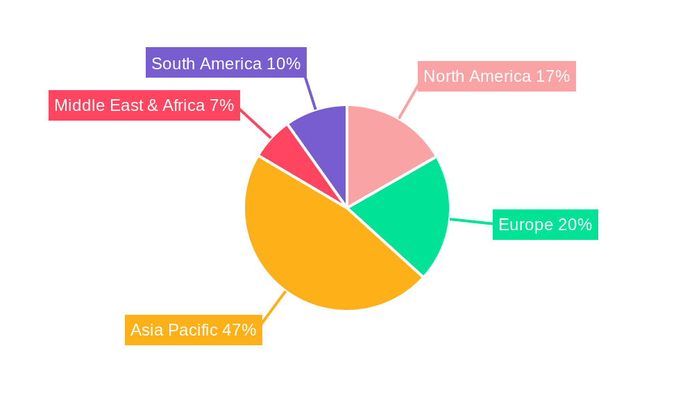 Chloromethanes Market Share by Region - Global Geographic Distribution