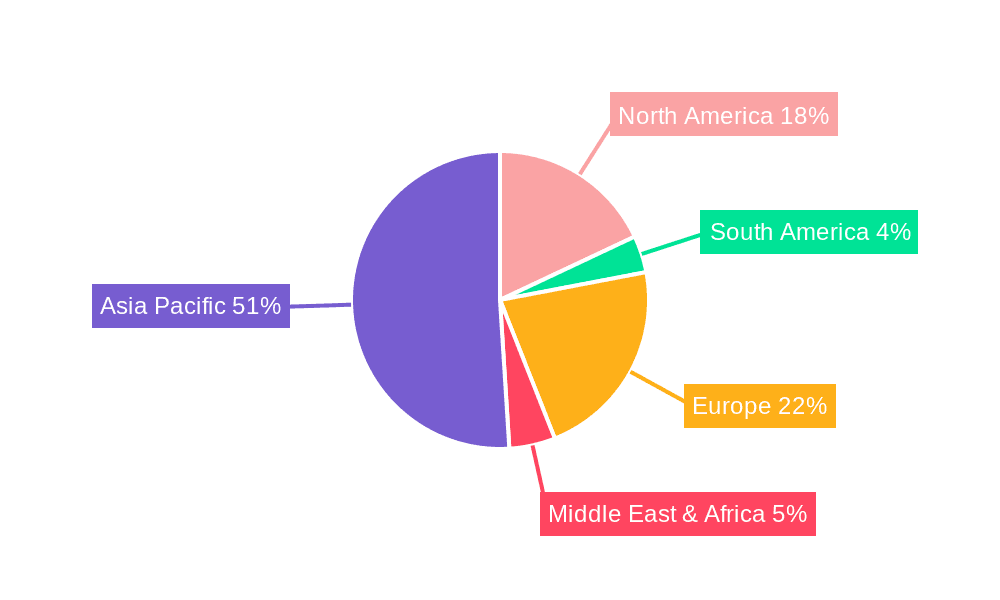 Chlorosilane Market Share by Region - Global Geographic Distribution