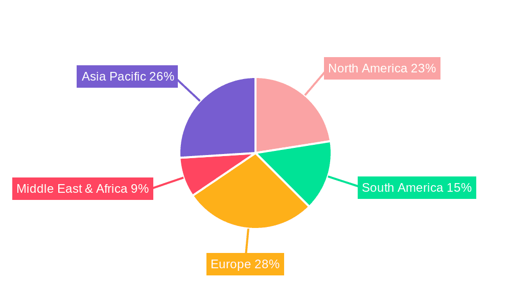 Chlorothalonil Market Share by Region - Global Geographic Distribution