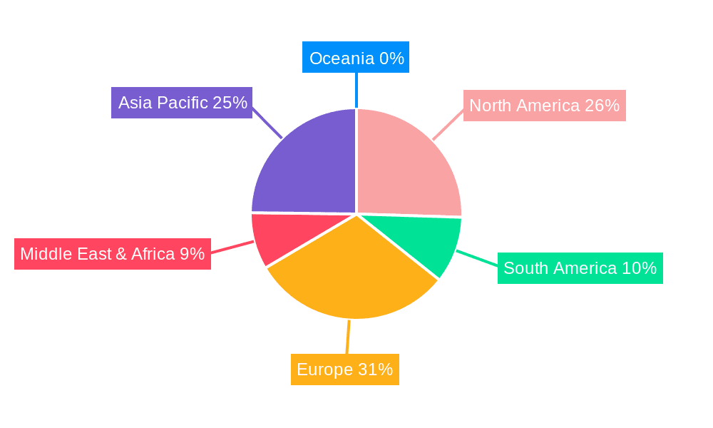 Cigarette Packaging Market Share by Region - Global Geographic Distribution