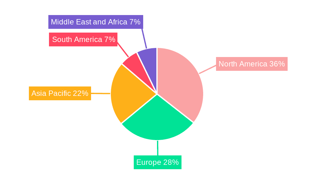 Clinical and Care Management Operation Solutions Market Share by Region - Global Geographic Distribution