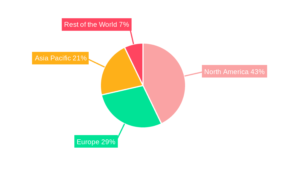 Cloud Testing Market Market Share by Region - Global Geographic Distribution