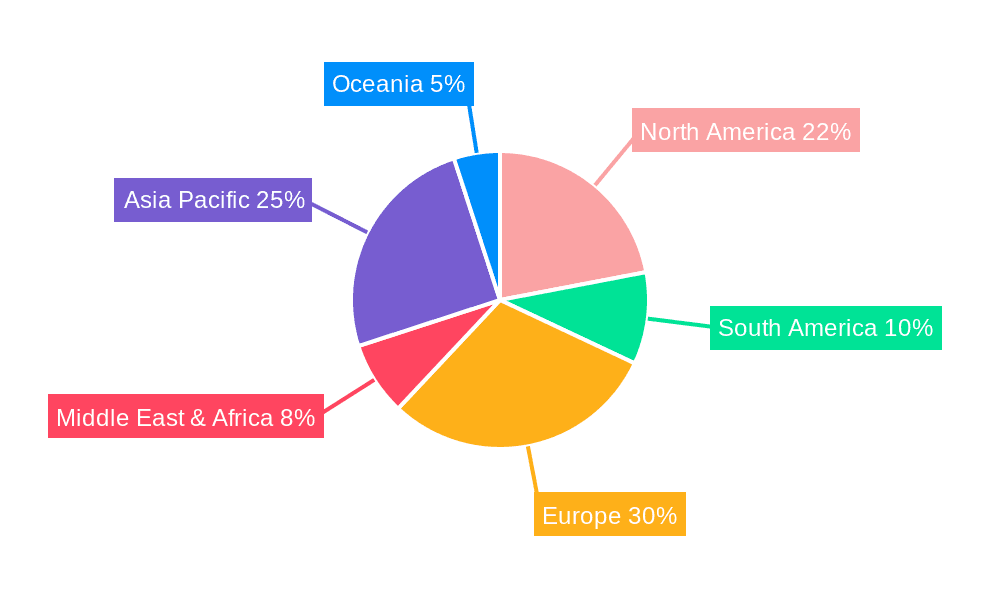 Coffee Machine Cleaner Liquid Market Share by Region - Global Geographic Distribution