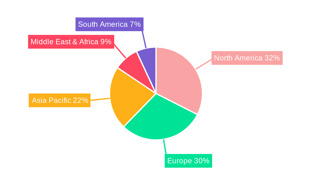 Commercial Aircraft Cabin Interiors Market Share by Region - Global Geographic Distribution