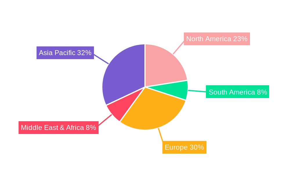 Commercial Electric Vehicle Market Share by Region - Global Geographic Distribution