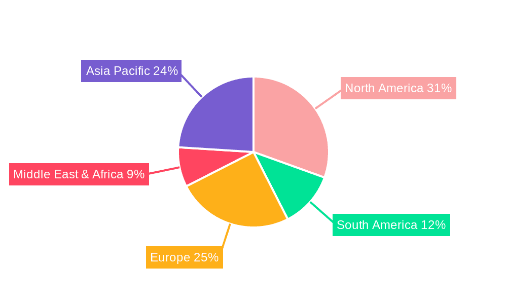 Commercial Interior Doors Market Share by Region - Global Geographic Distribution