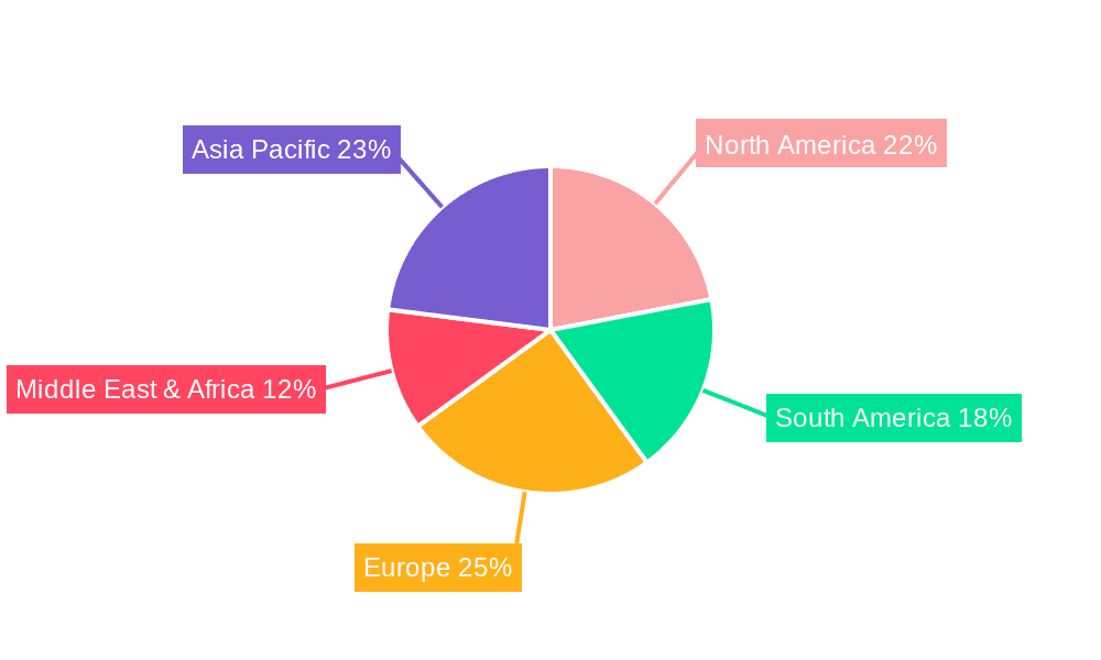 Commercial Phosphate Fertilizer Market Share by Region - Global Geographic Distribution