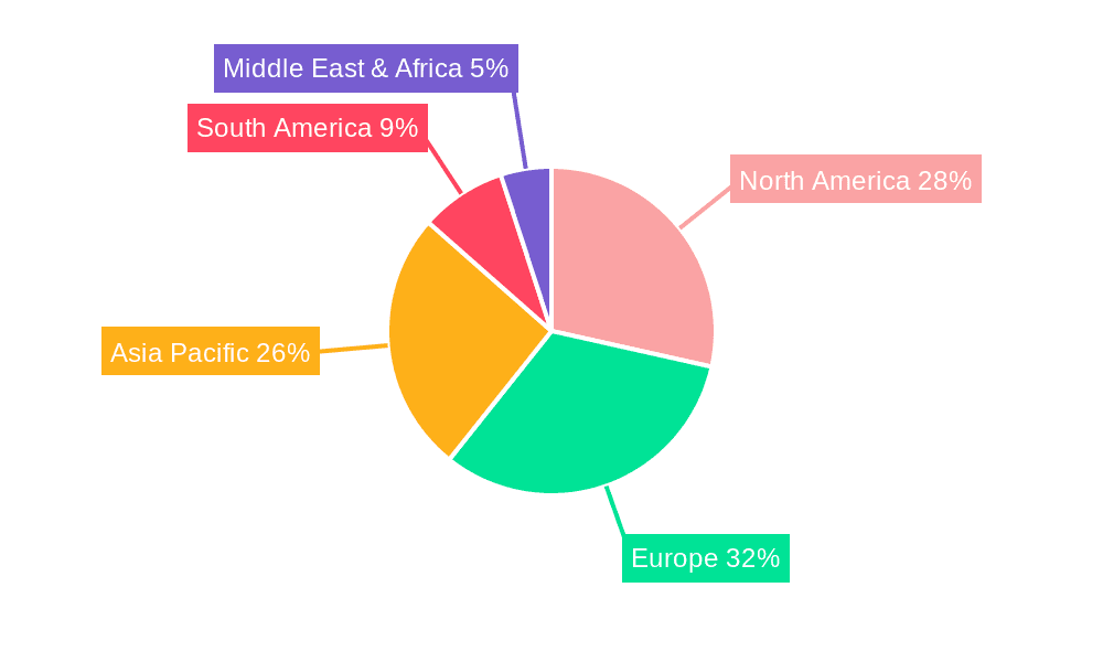 Compact Handheld Vacuum Cleaner Market Share by Region - Global Geographic Distribution