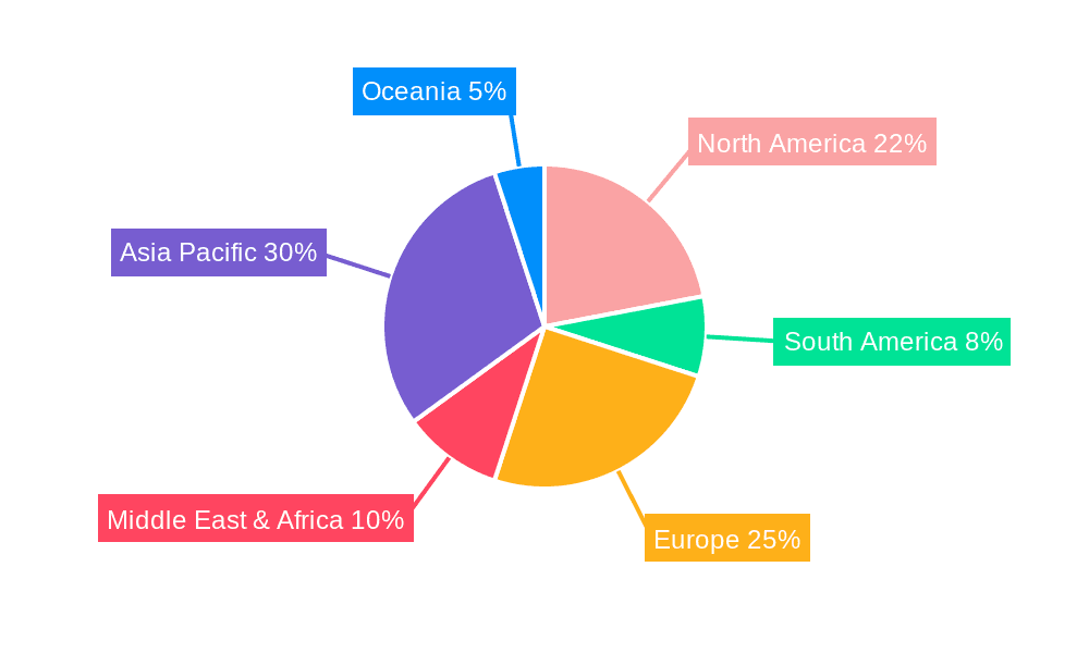Composite Aluminum Wall Panels Market Share by Region - Global Geographic Distribution