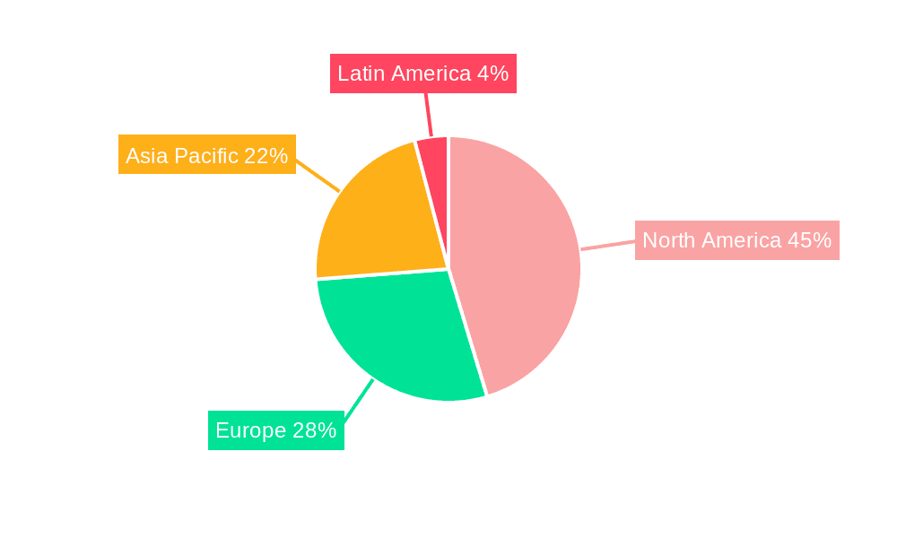 Connected Workplace Solutions Market Share by Region - Global Geographic Distribution