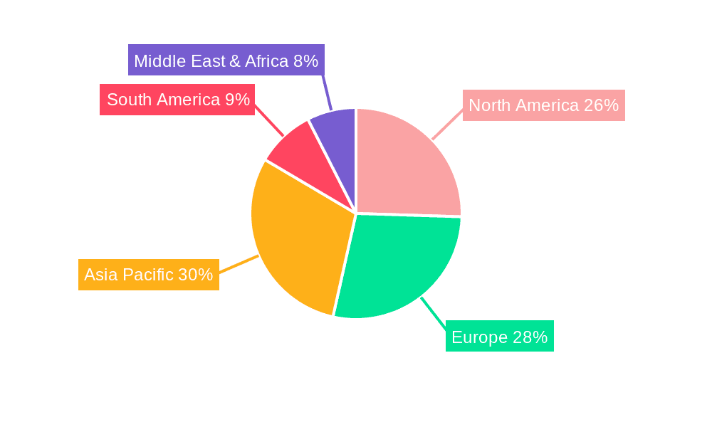 Consumer Use Light Hair Removal System Market Share by Region - Global Geographic Distribution
