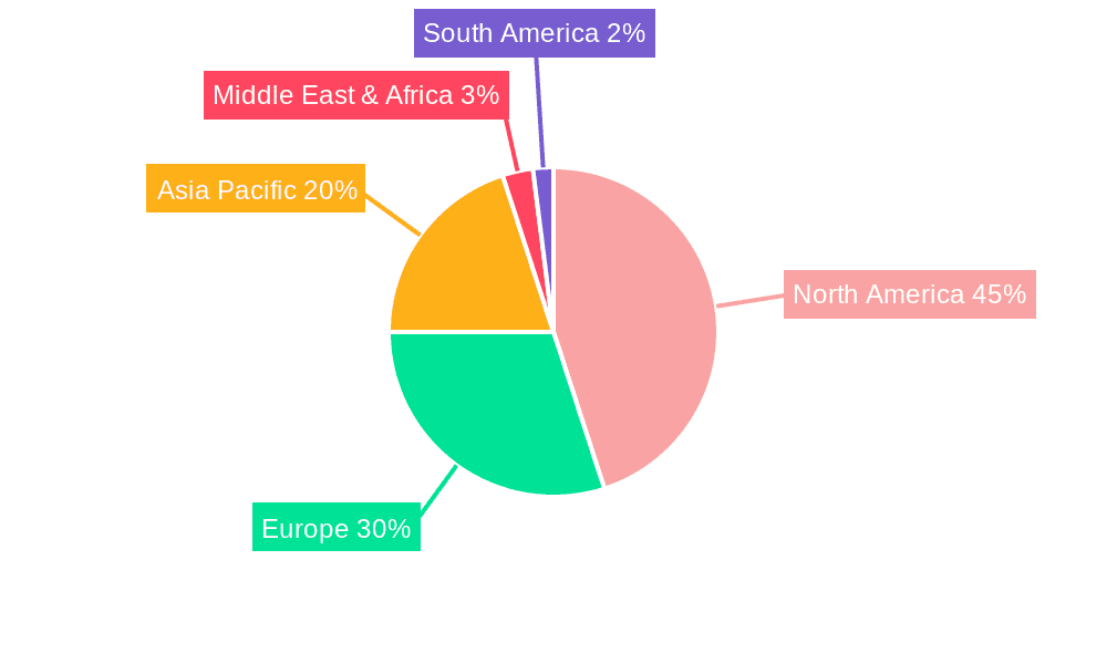Containers as a Service Market Share by Region - Global Geographic Distribution