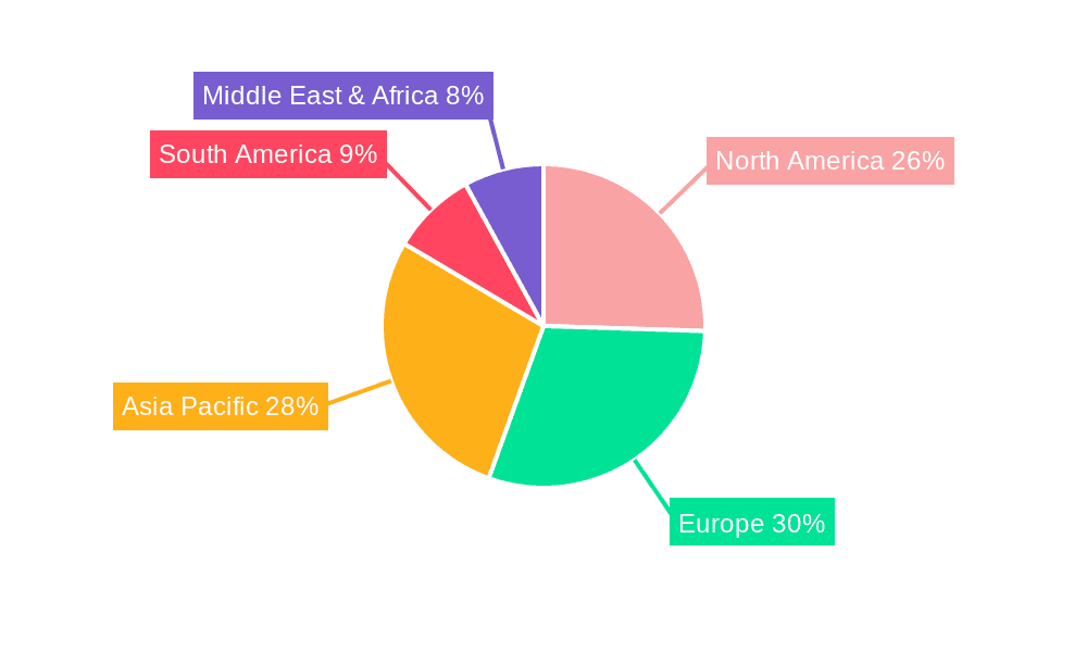 Contemporary Dining Table Market Share by Region - Global Geographic Distribution