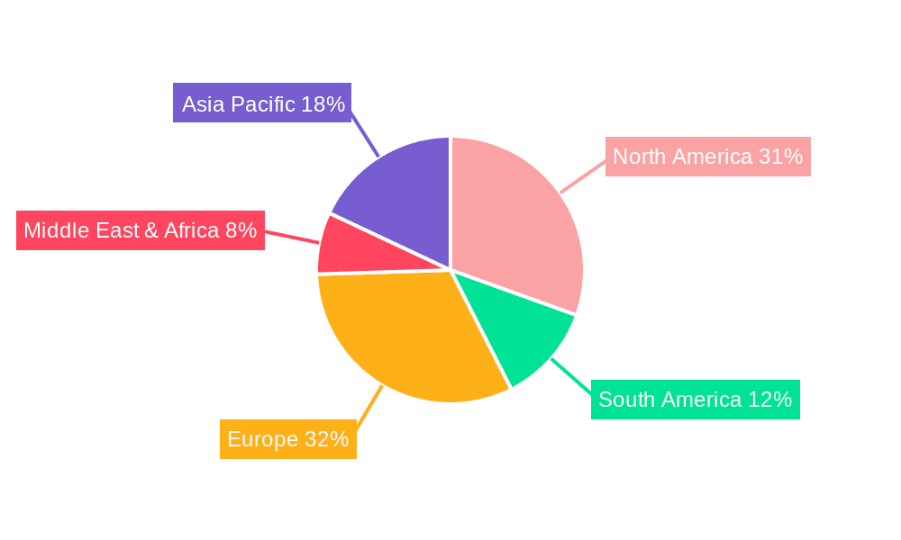 Contemporary Sideboard Table Market Share by Region - Global Geographic Distribution