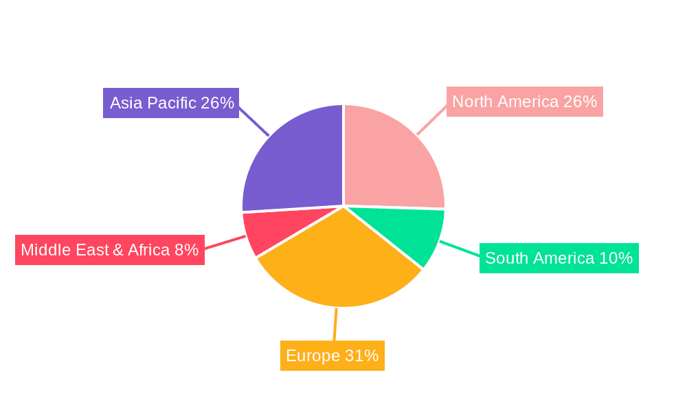 Coolant Reservoir Market Share by Region - Global Geographic Distribution