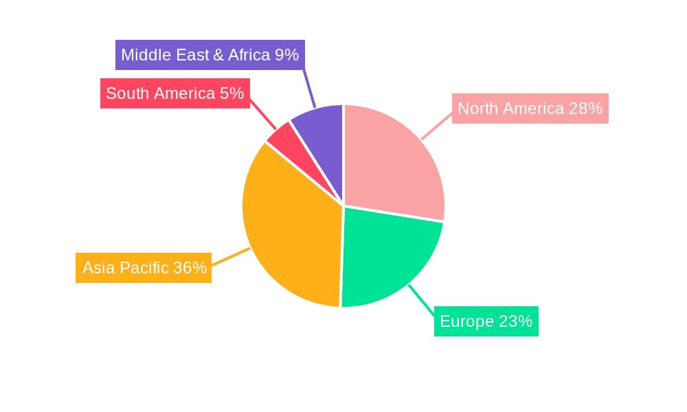 Copper-beryllium Alloys Market Share by Region - Global Geographic Distribution