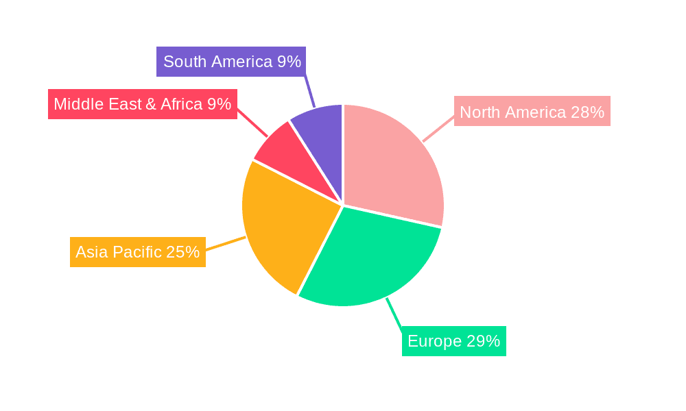 Cosmetic Glass Ampoule Market Share by Region - Global Geographic Distribution