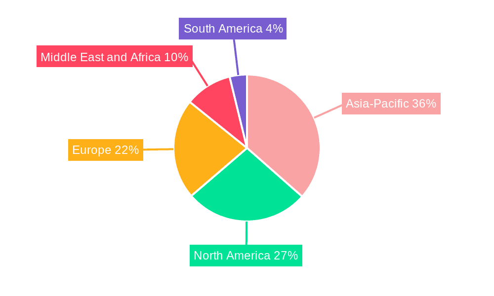 Crude Oil Carriers Market Market Share by Region - Global Geographic Distribution