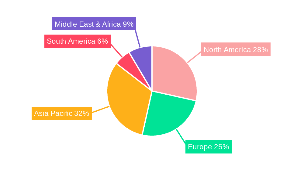 Customized Capsules Market Share by Region - Global Geographic Distribution