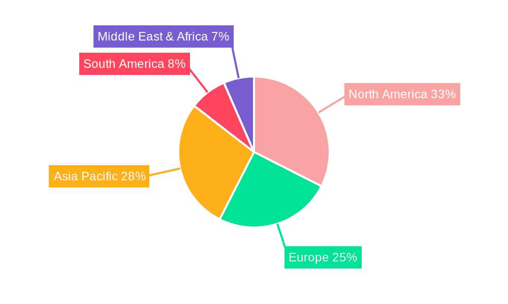 DEET Repellents Market Share by Region - Global Geographic Distribution