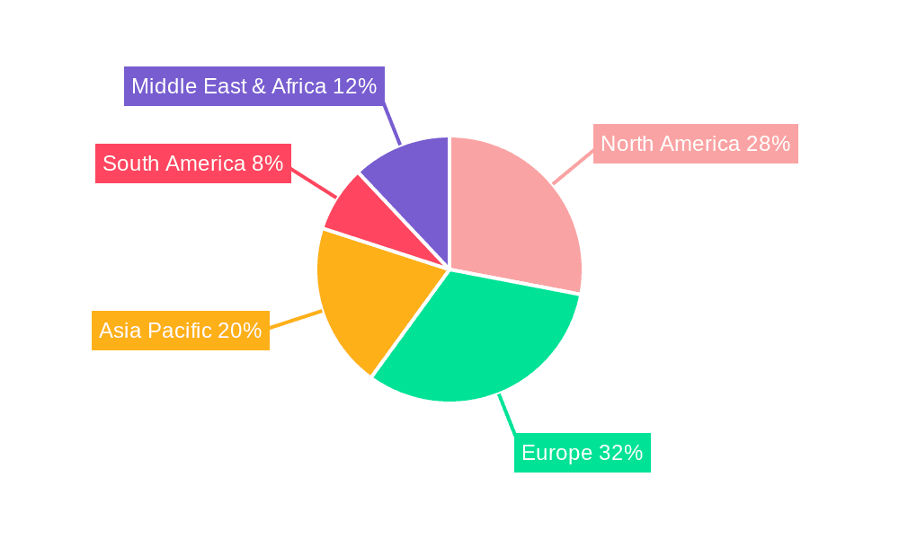 Decanters Market Share by Region - Global Geographic Distribution