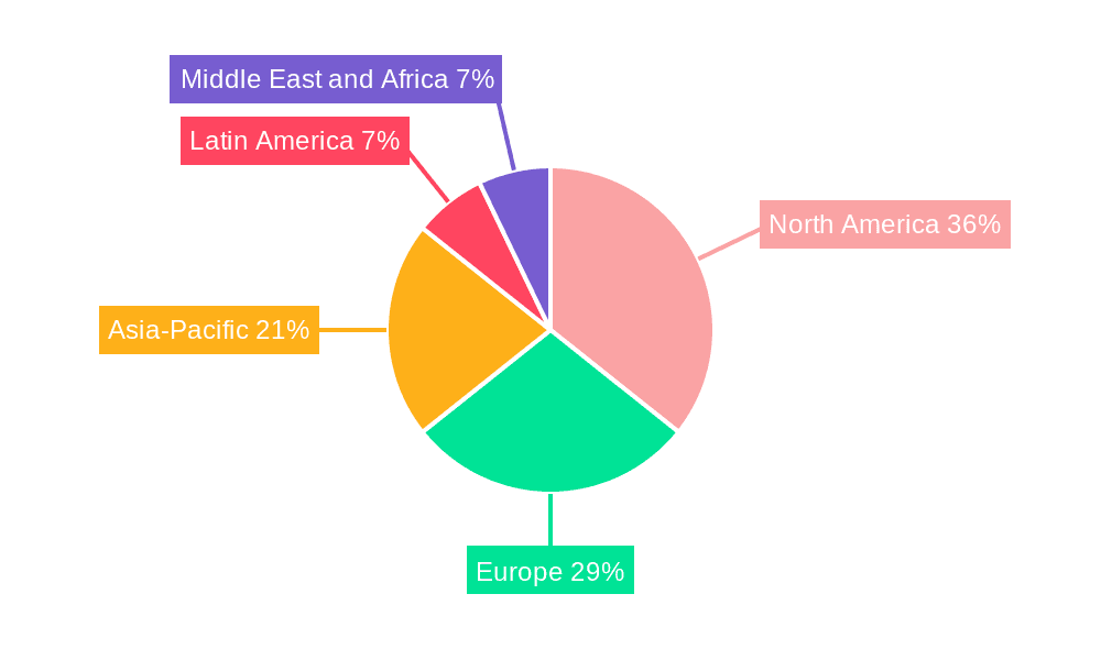 Disinfection Caps Market Market Share by Region - Global Geographic Distribution