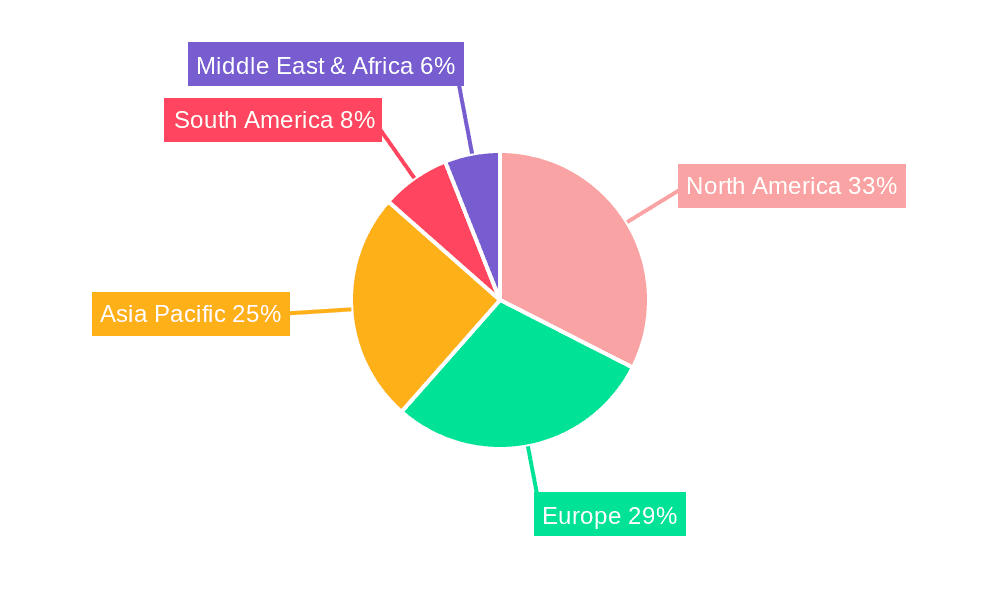 Disposable Color Syringe Market Share by Region - Global Geographic Distribution