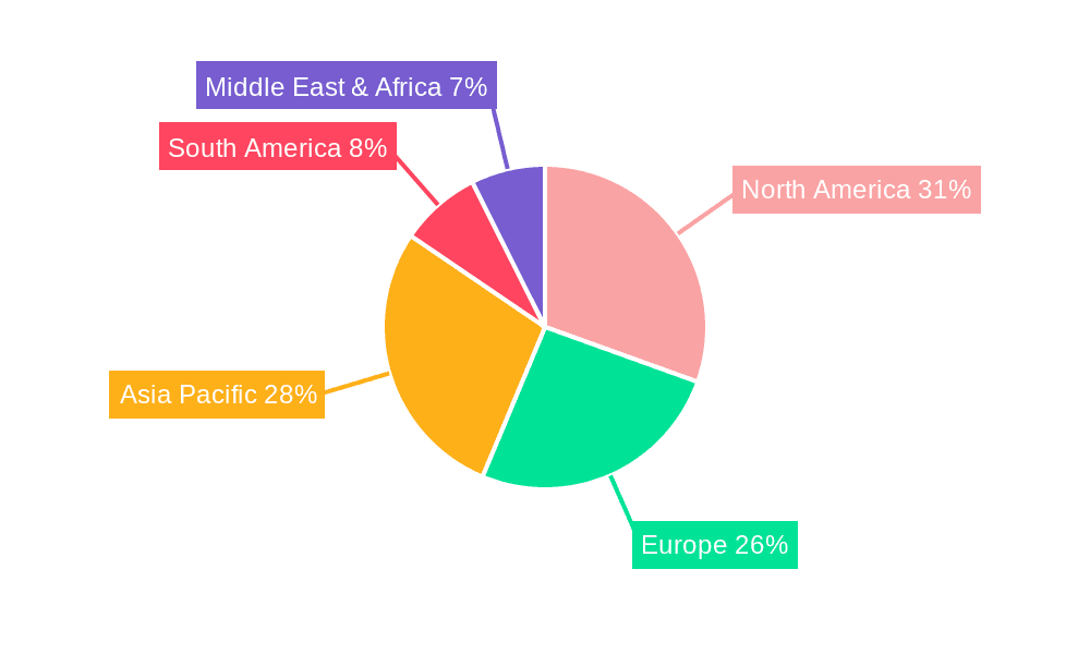 Disposable Dental Floss Market Share by Region - Global Geographic Distribution