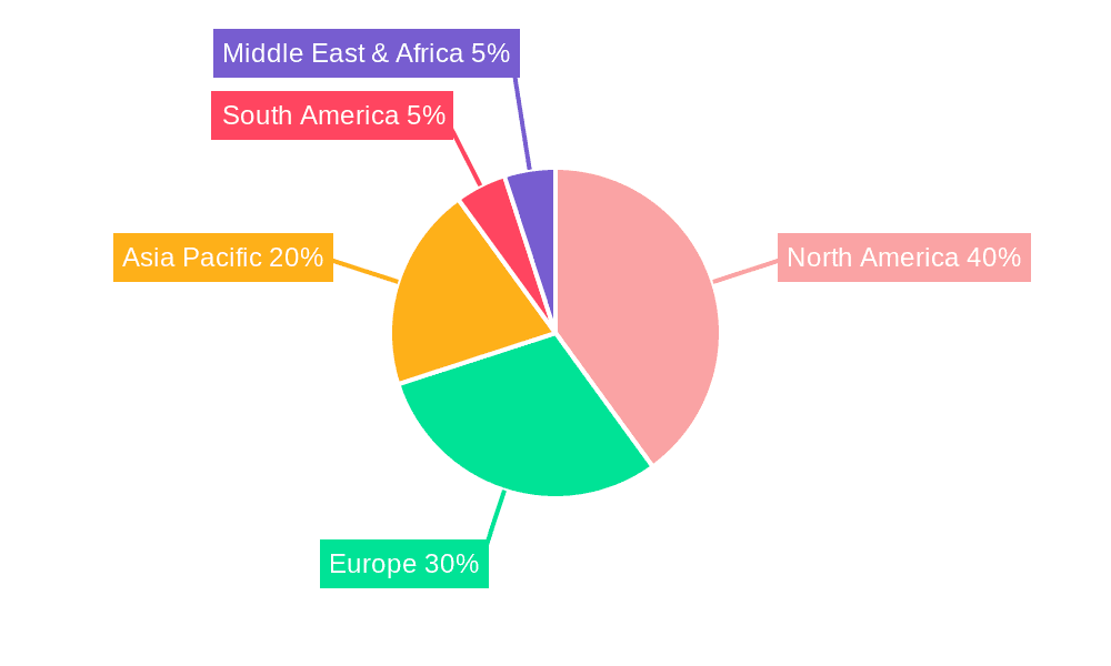 Drugs for Transthyretin Amyloid Cardiomyopathy Market Share by Region - Global Geographic Distribution