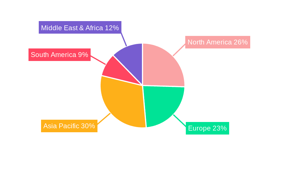 EPDM Composite Rubber Floor Mat Market Share by Region - Global Geographic Distribution