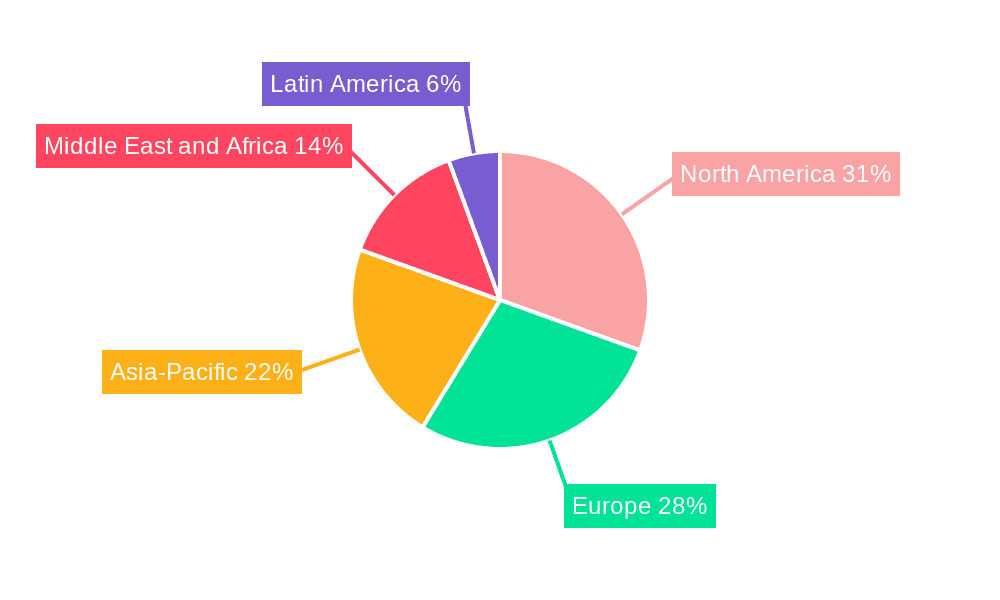 Edge Analytics Market Market Share by Region - Global Geographic Distribution