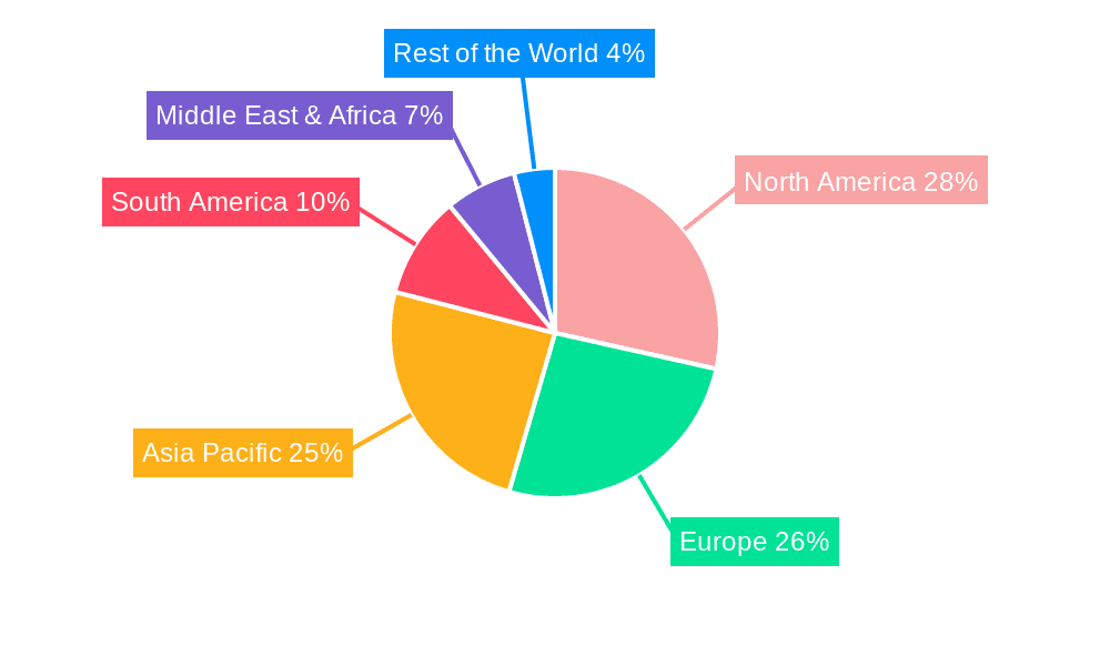 Egg Yolk Liquid Market Share by Region - Global Geographic Distribution