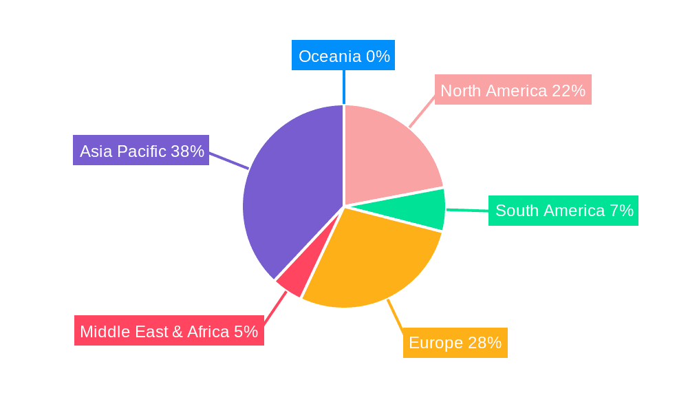 Electric & Hybrid Electric Buses Market Share by Region - Global Geographic Distribution