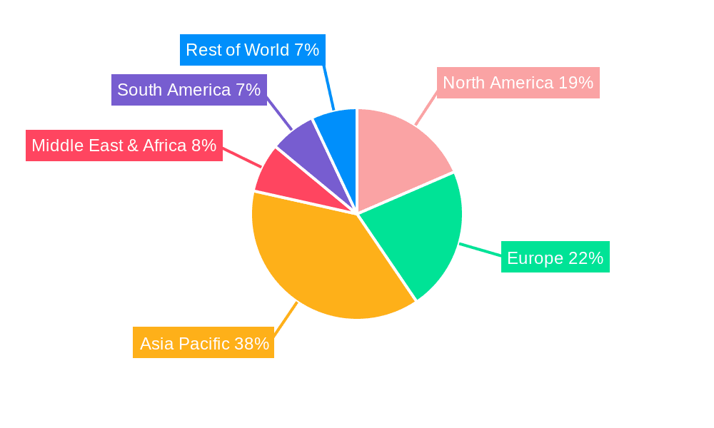 Electric Auxiliary Water Pump Market Share by Region - Global Geographic Distribution