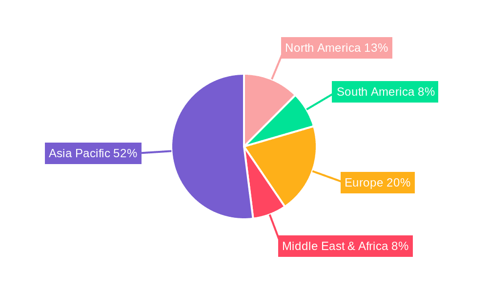 Electric Three-wheel Vehicles Drive Motors Market Share by Region - Global Geographic Distribution
