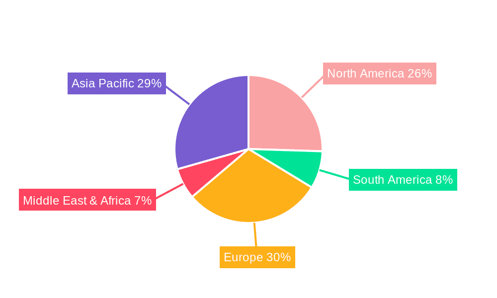 Electric Vehicle Charging Devices Market Share by Region - Global Geographic Distribution