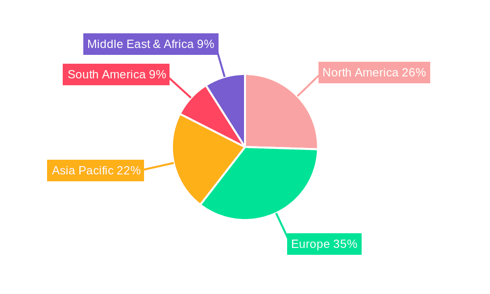 Electric Vehicles in Construction Market Share by Region - Global Geographic Distribution
