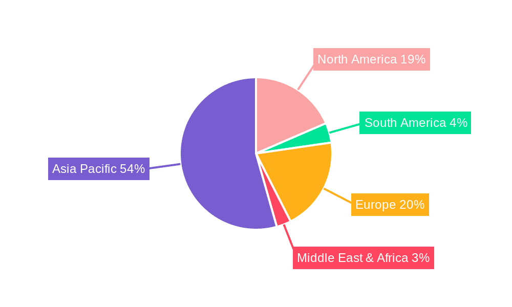 Electronic Grade Bisphenol A Epoxy Resin Market Share by Region - Global Geographic Distribution
