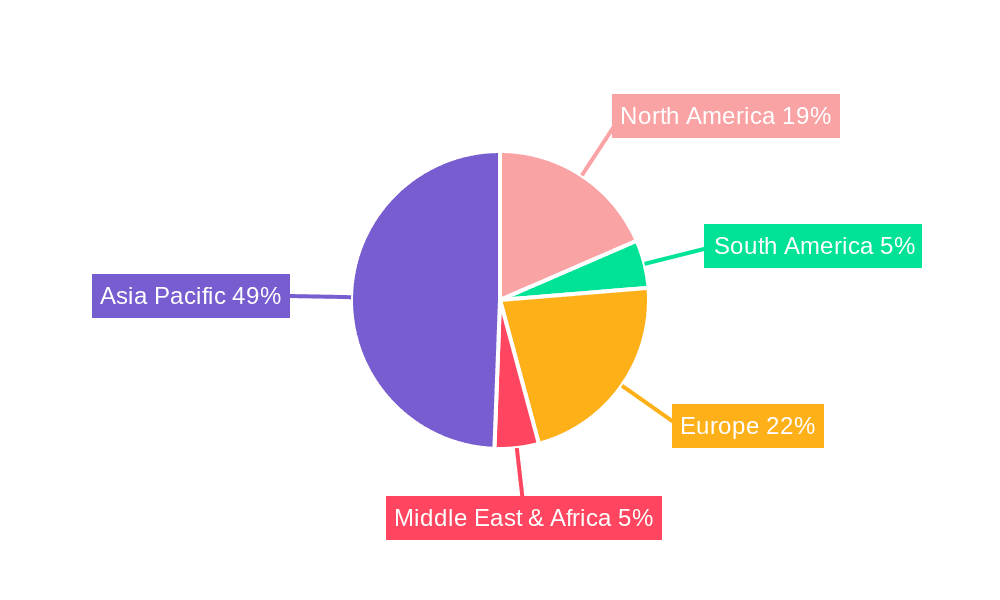 Electronic Grade Special Epoxy Resin Market Share by Region - Global Geographic Distribution