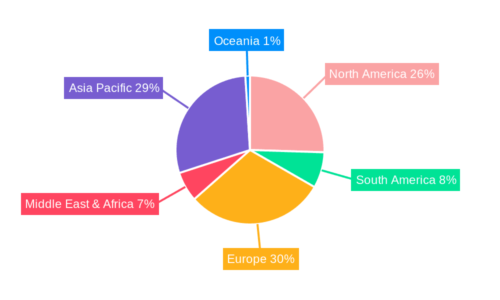 Electronic Product Recycling Market Share by Region - Global Geographic Distribution