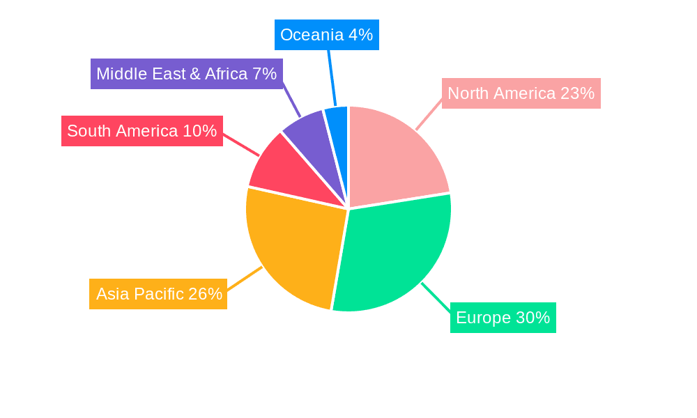 Environmental Tourism Services Market Share by Region - Global Geographic Distribution