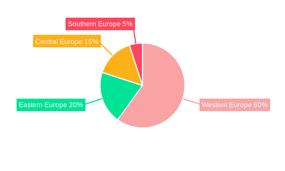 Europe Animal Transportation Market Market Share by Region - Global Geographic Distribution